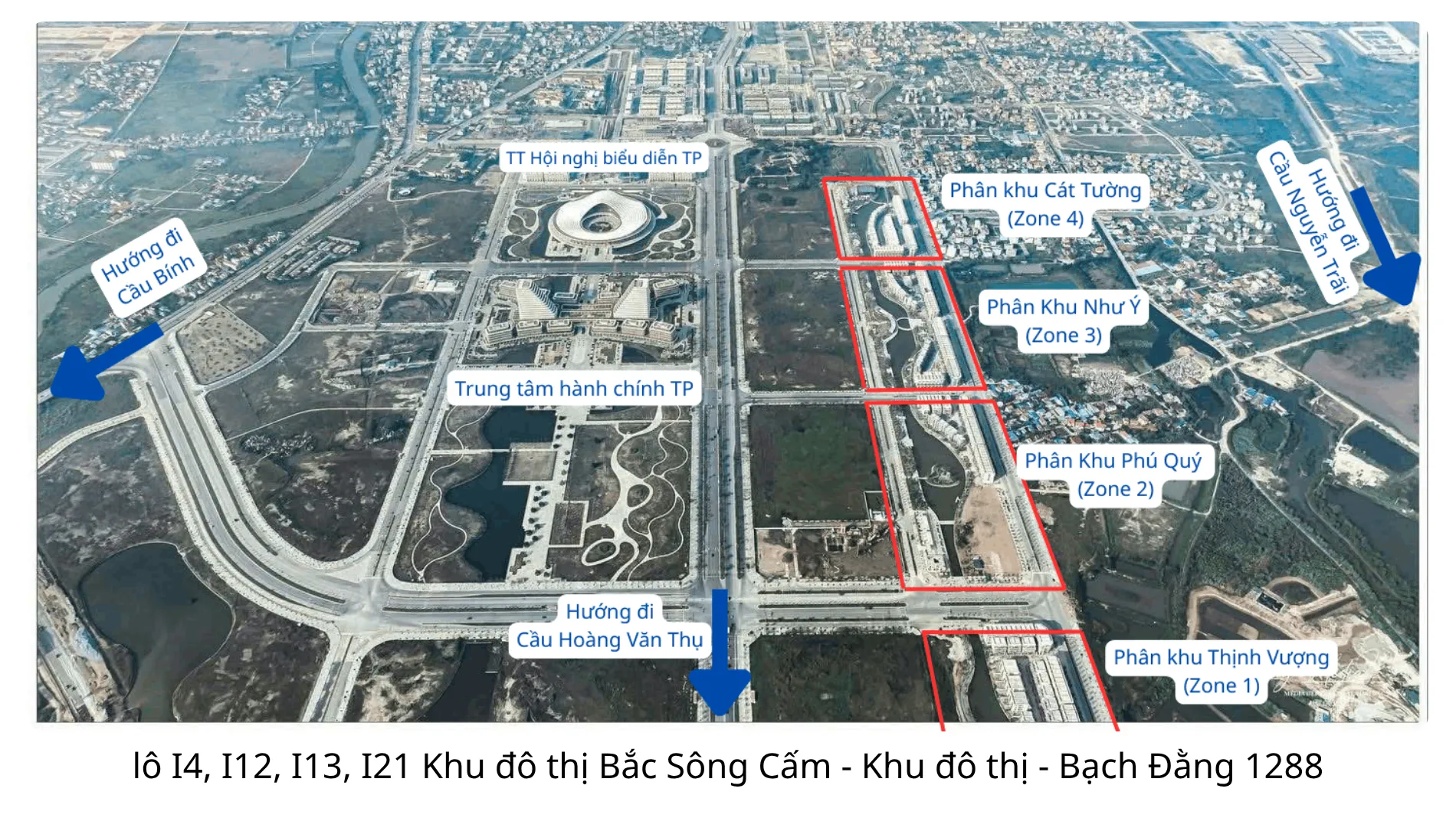 Dự án Bạch Đằng 1288 khu đô thị Bắc Sông Cấm Hải Phòng