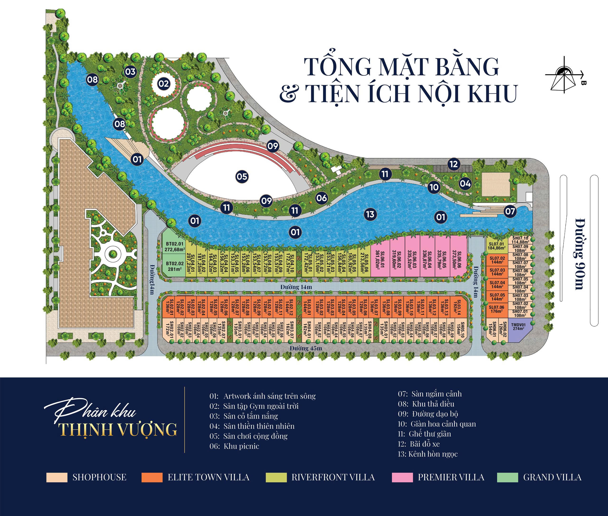 phân khu Thịnh Vượng dự án Bạch Đằng 1288