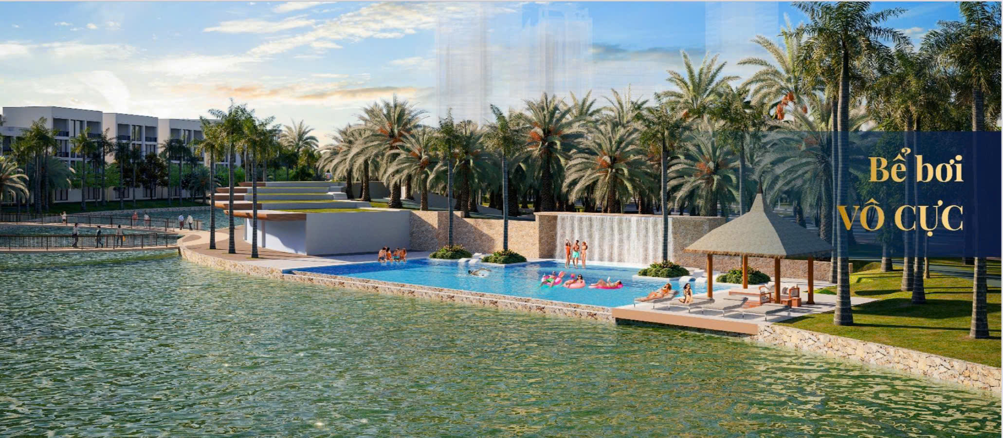 Bể bơi vô cực tại dự án Bạch Đằng 1288