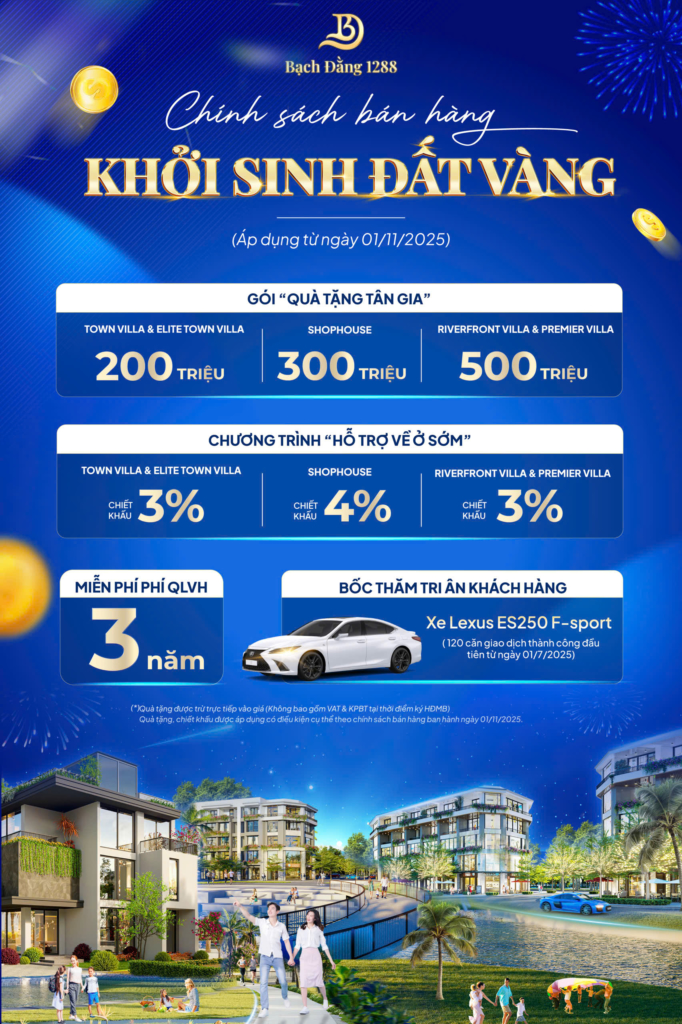 Chính sách bán hàng dự án Bạch Đằng 1288 Thủy Nguyên Hải Phòng